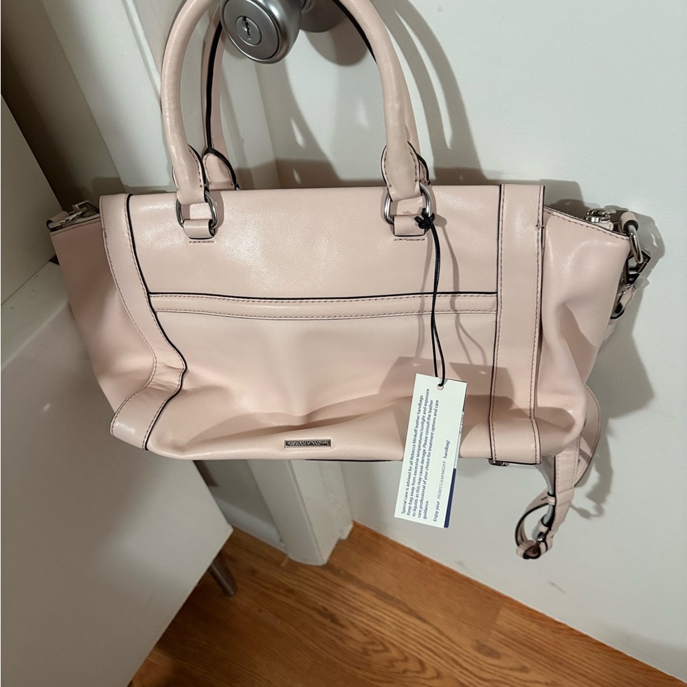 NWT Rebecca Minkoff light pink Satchel Leather Handbag - Picture 4 of 7